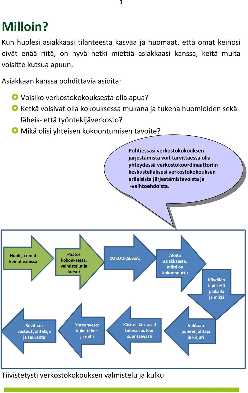 Mikä olisi yhteisen kokoontumisen tavoite?