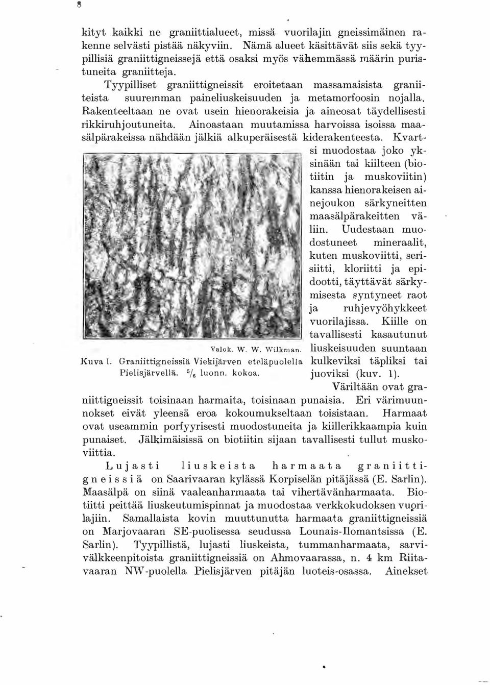 Tyypilliset graniittigneissit eroitetaan massamaisista graniiteista suuremman paineliuskeisuuden ja metamorfoosin nojalla.