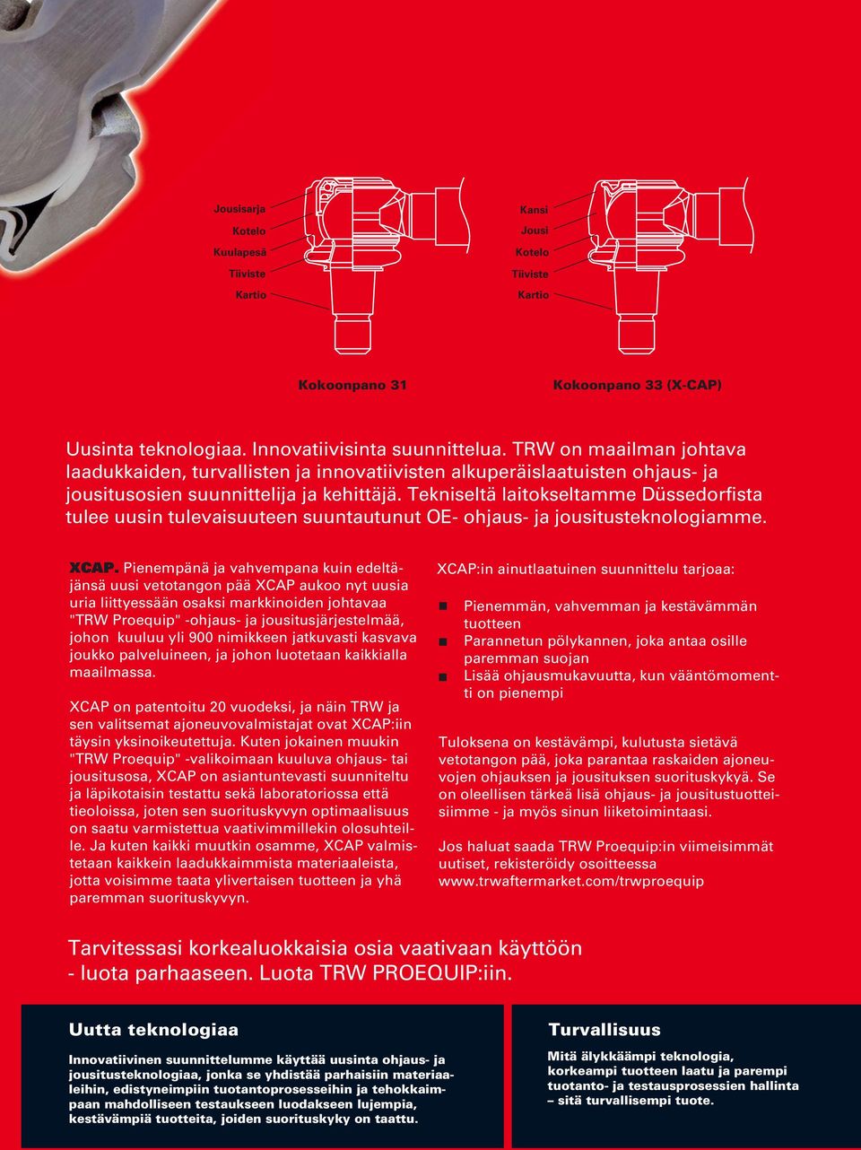 Tekniseltä laitokseltamme Düssedorfista tulee uusin tulevaisuuteen suuntautunut OE- ohjaus- ja jousitusteknologiamme. XCAP.