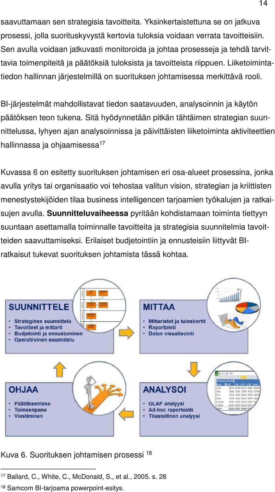 Liiketoimintatiedon hallinnan järjestelmillä on suorituksen johtamisessa merkittävä rooli. BI-järjestelmät mahdollistavat tiedon saatavuuden, analysoinnin ja käytön päätöksen teon tukena.