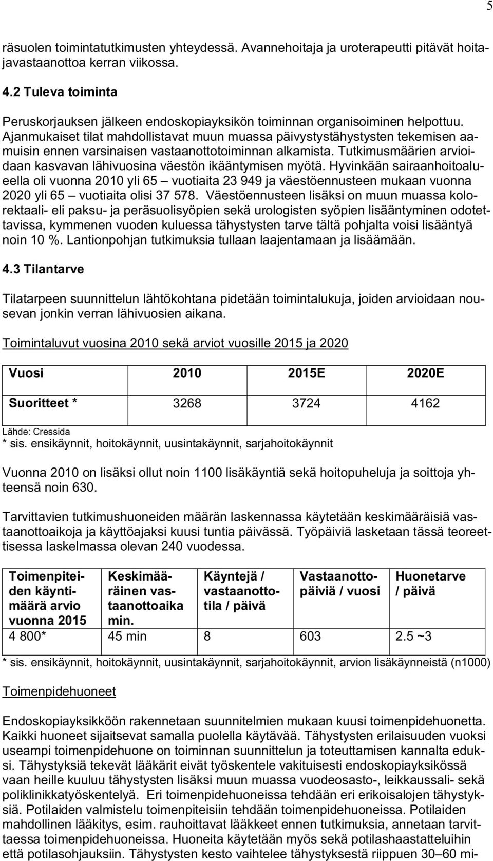 Ajanmukaiset tilat mahdollistavat muun muassa päivystystähystysten tekemisen aamuisin ennen varsinaisen vastaanottotoiminnan alkamista.