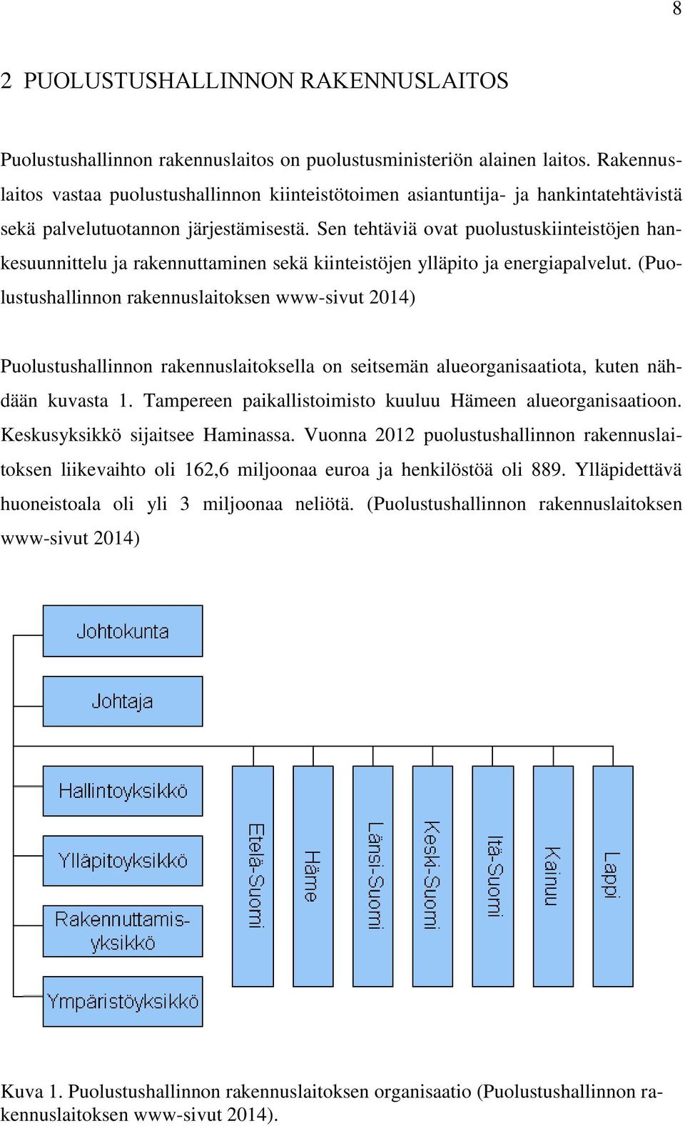 Sen tehtäviä ovat puolustuskiinteistöjen hankesuunnittelu ja rakennuttaminen sekä kiinteistöjen ylläpito ja energiapalvelut.