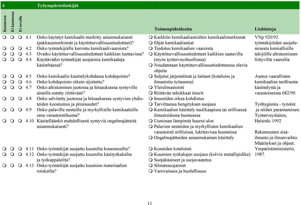 3 Ovatko käyttöturvallisuustiedotteet kaikkien luettavissa? ⓿ Käyttöturvallisuustiedotteet kaikkien saatavilla tekijöille altistumiseen ⓿ ⓿ ⓿ 4.