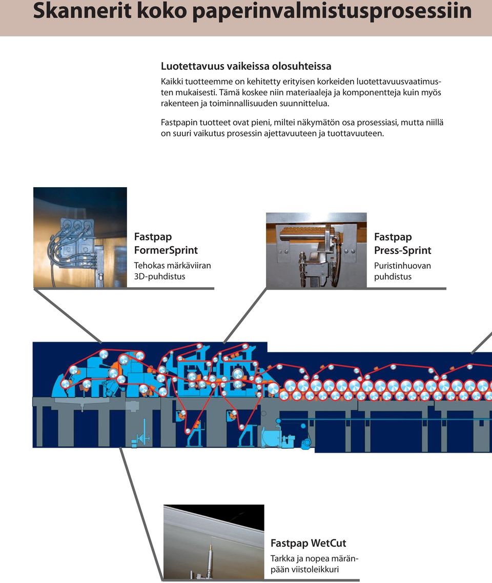 Fastpapin tuotteet ovat pieni, miltei näkymätön osa prosessiasi, mutta niillä on suuri vaikutus prosessin ajettavuuteen ja tuottavuuteen.