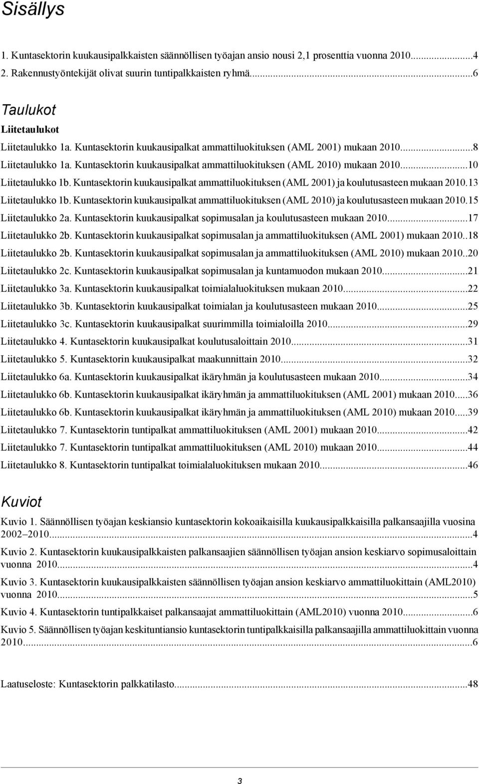 Kuntasektorin kuukausipalkat ammattiluokituksen (AML ) ja koulutusasteen mukaan. Liitetaulukko b. Kuntasektorin kuukausipalkat ammattiluokituksen (AML ) ja koulutusasteen mukaan. Liitetaulukko a.