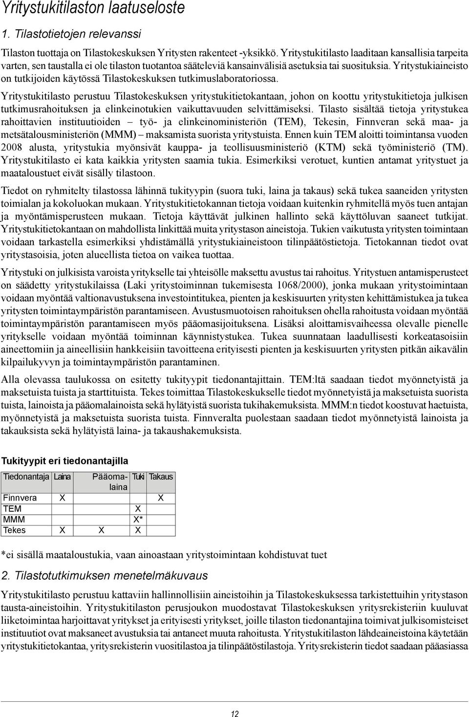 Yritystukiaineisto on tutkijoiden käytössä Tilastokeskuksen tutkimuslaboratoriossa.