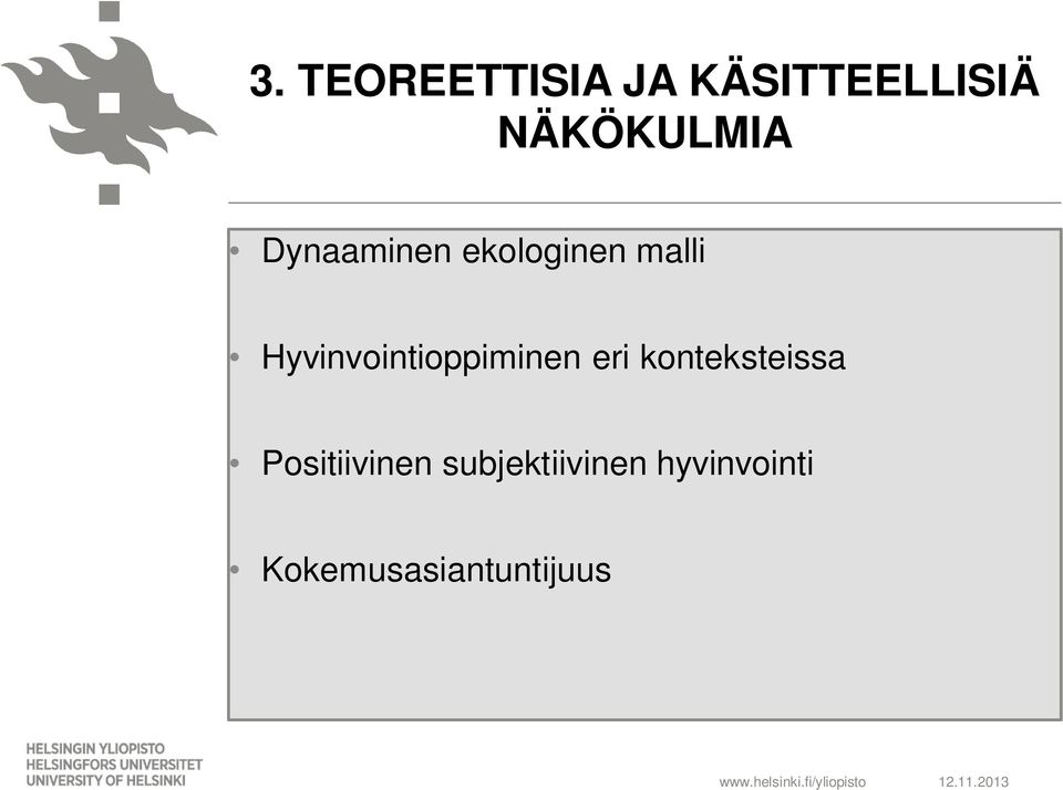 Hyvinvointioppiminen eri konteksteissa