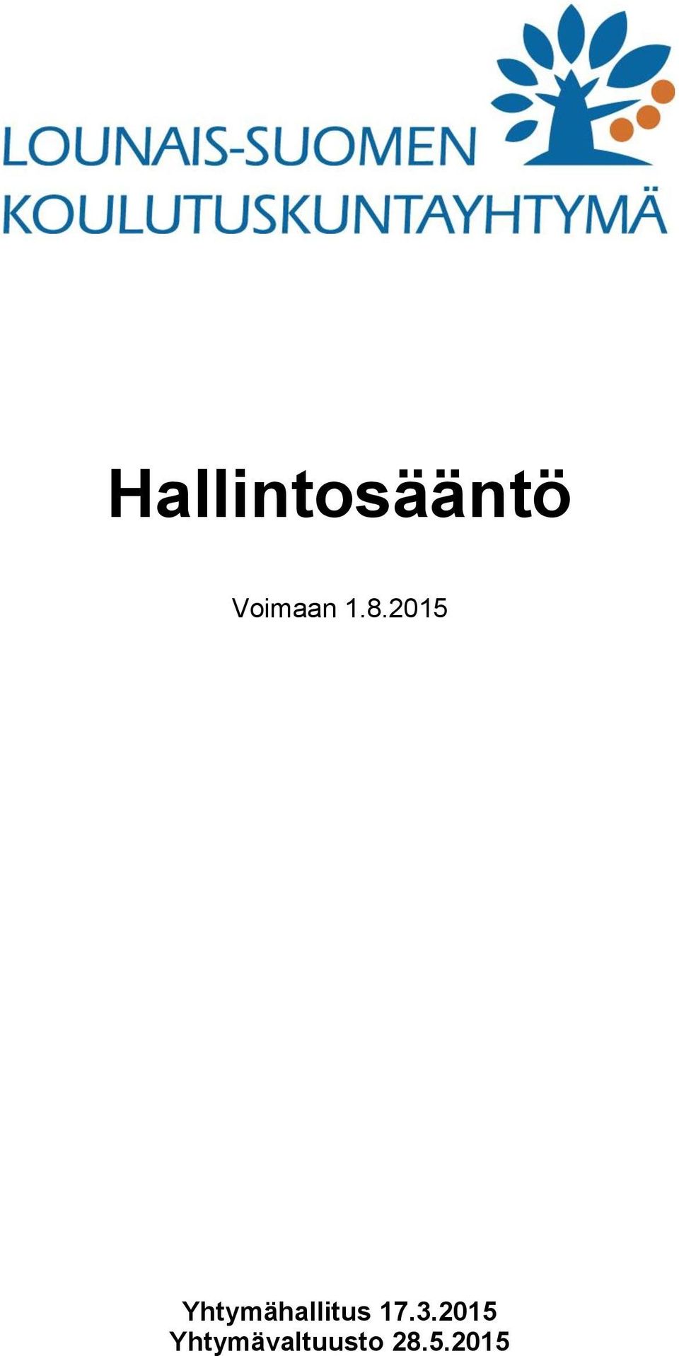 2015 Yhtymähallitus