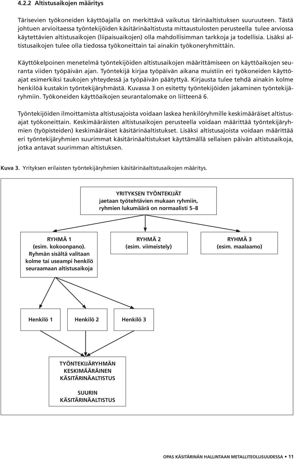 Lisäksi altistusaikojen tulee olla tiedossa työkoneittain tai ainakin työkoneryhmittäin.