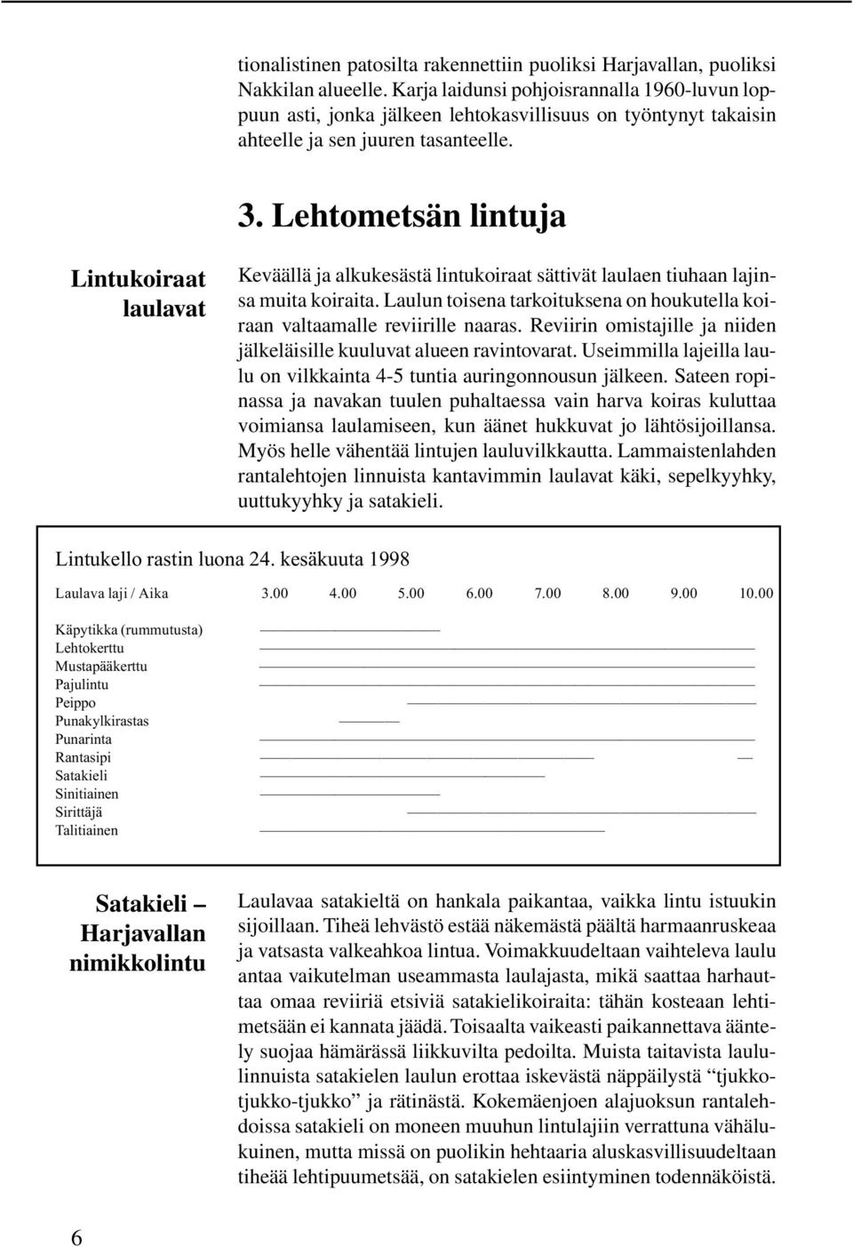 Lehtometsän lintuja Lintukoiraat laulavat Keväällä ja alkukesästä lintukoiraat sättivät laulaen tiuhaan lajinsa muita koiraita.