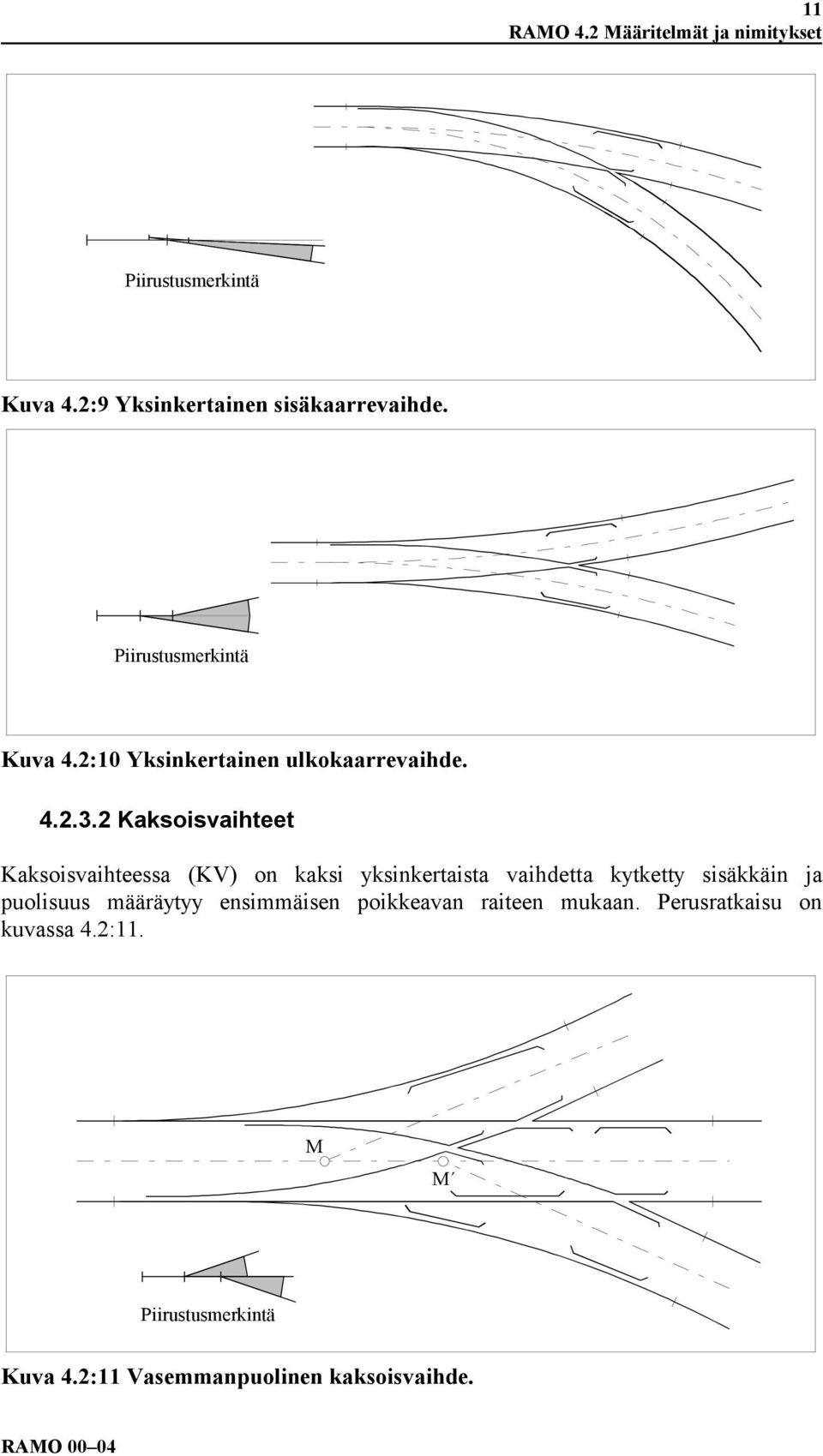 2 Kaksoisvaihteet Kaksoisvaihteessa (KV) on kaksi yksinkertaista vaihdetta kytketty sisäkkäin ja