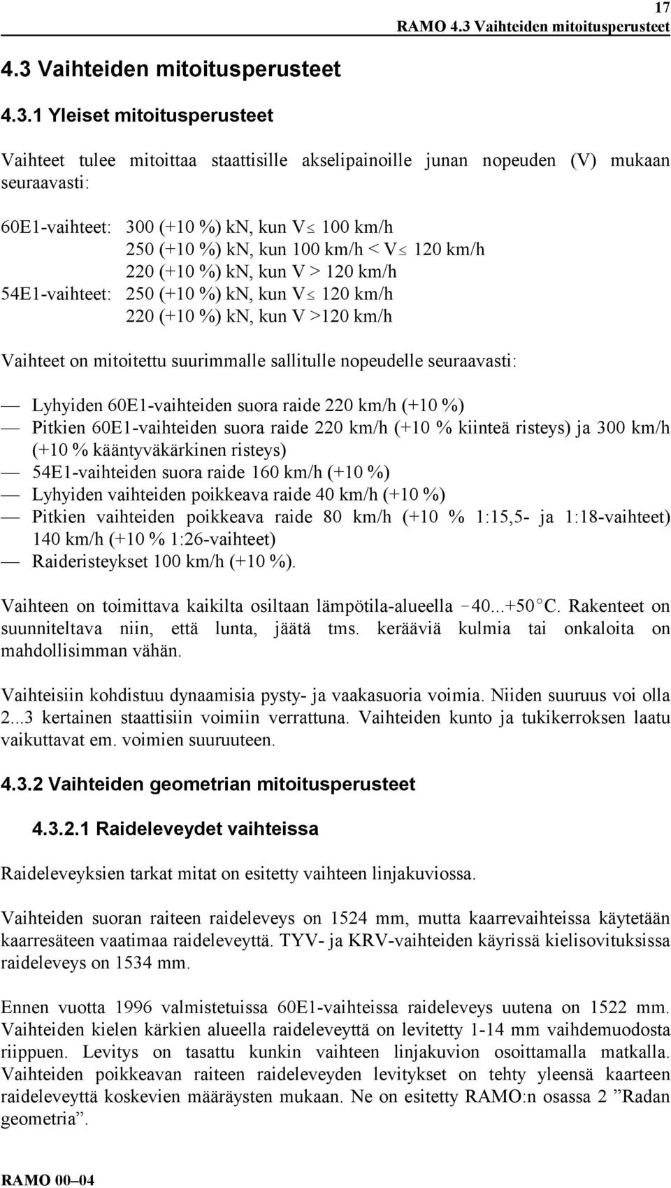 Vaihteiden mitoitusperusteet 4.3.