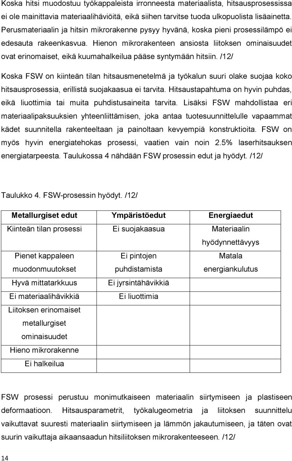 Hienon mikrorakenteen ansiosta liitoksen ominaisuudet ovat erinomaiset, eikä kuumahalkeilua pääse syntymään hitsiin.