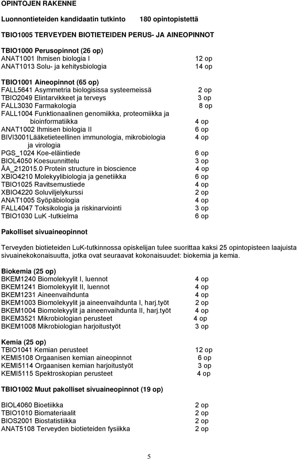 proteomiikka ja bioinformatiikka ANAT1002 Ihmisen biologia II BIVI3001Lääketieteellinen immunologia, mikrobiologia ja virologia PGS_1024 Koe-eläintiede BIOL4050 Koesuunnittelu ÅA_212015.