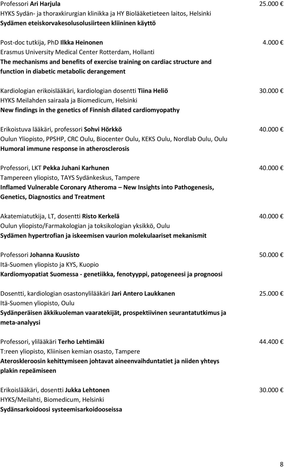 000 Erasmus University Medical Center Rotterdam, Hollanti The mechanisms and benefits of exercise training on cardiac structure and function in diabetic metabolic derangement Kardiologian