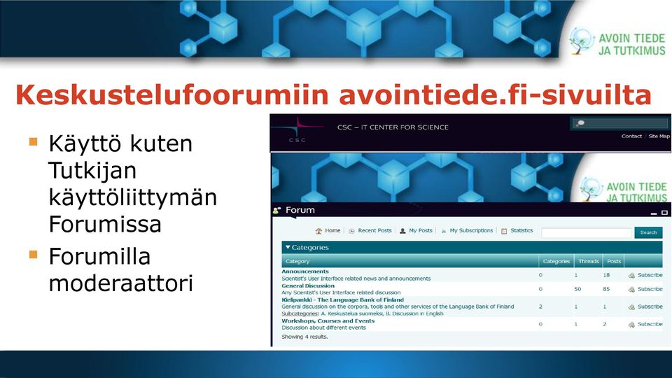 fi-sivuilta Käyttö kuten