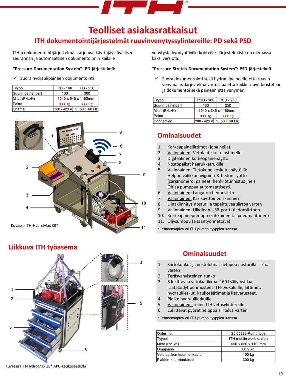 Liitäntä 380-420 V 1 50 + 60 Hz venytystä hyödyntäville kohteille.