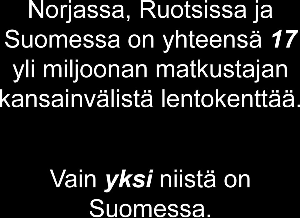 matkustajan kansainvälistä