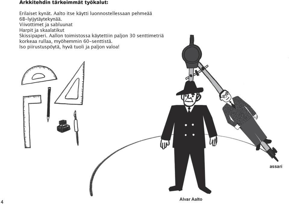 Viivottimet ja sabluunat Harpit ja skaalatikut Skissipaperi.