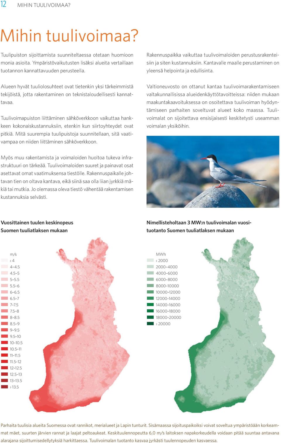 Kantavalle maalle perustaminen on yleensä helpointa ja edullisinta. Alueen hyvät tuuliolosuhteet ovat tietenkin yksi tärkeimmistä tekijöistä, jotta rakentaminen on teknistaloudellisesti kannattavaa.