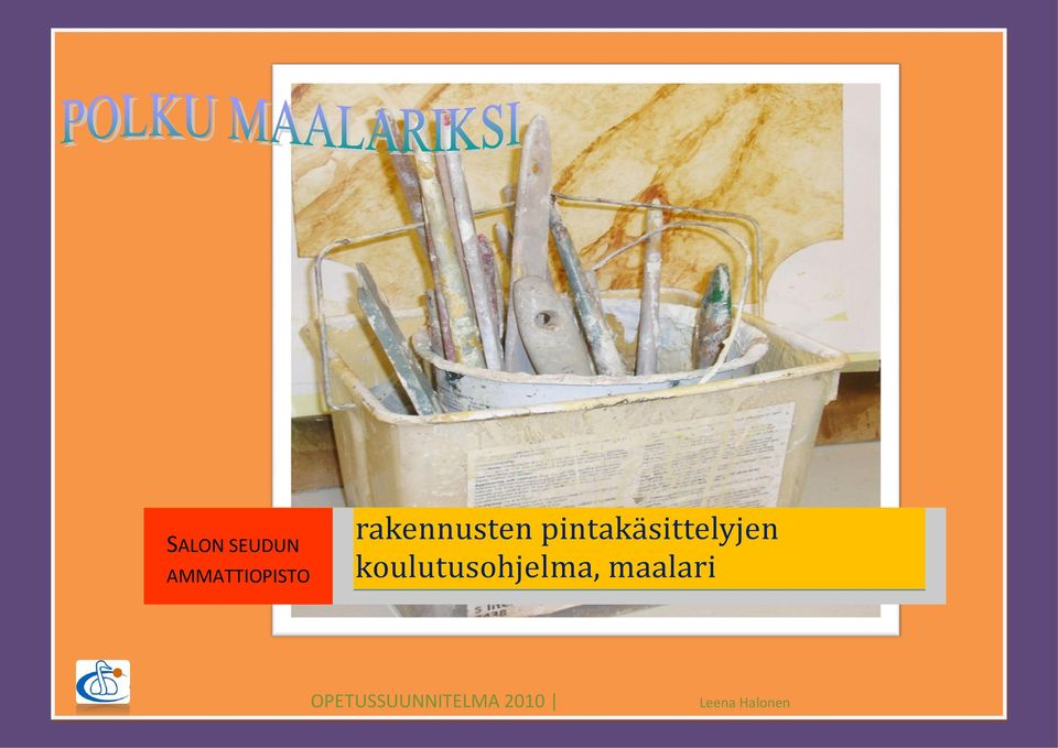 koulutusohjelma, maalari
