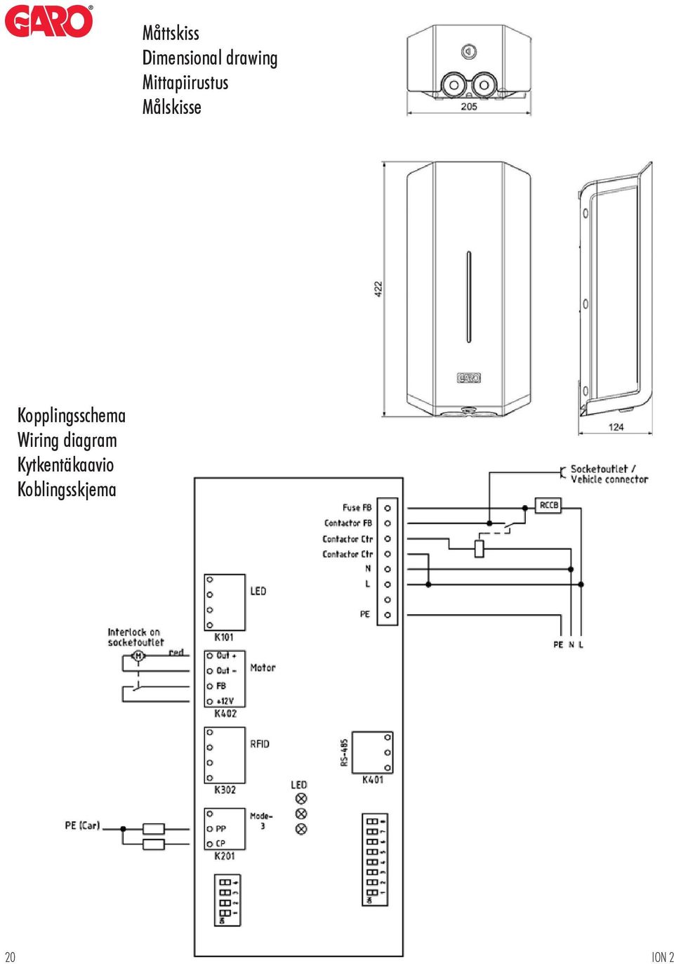 Kopplingsschema Wiring diagram