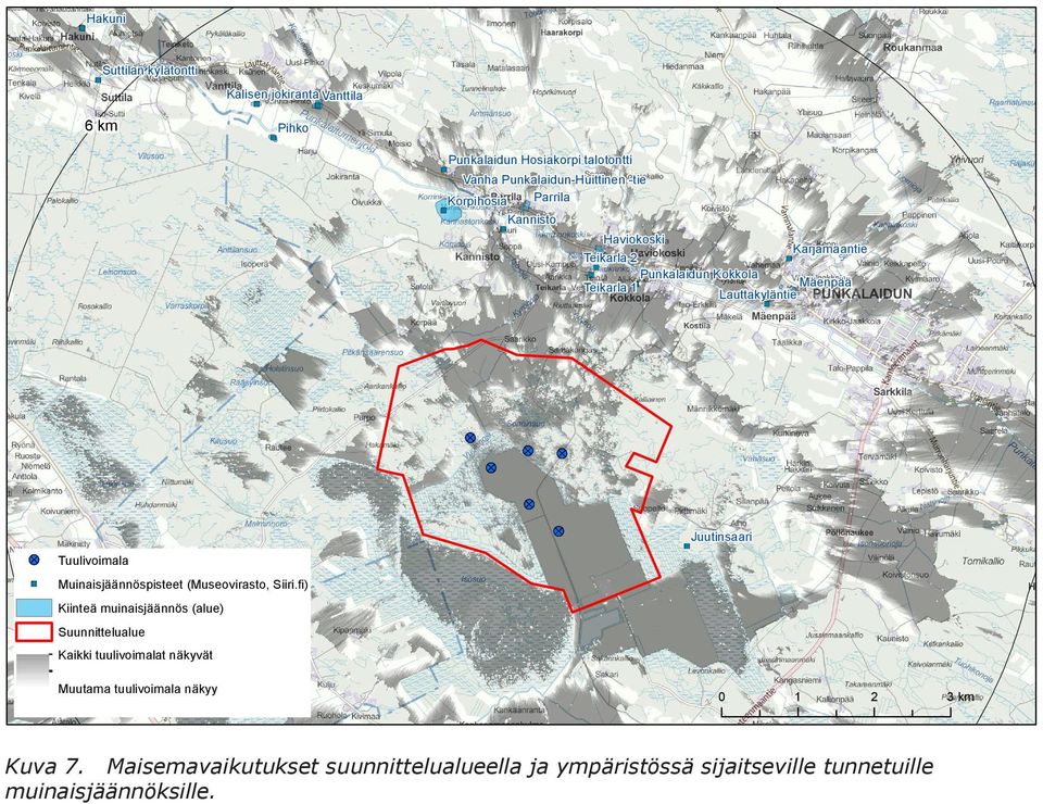 Juutinsaari Muinaisjäännöspisteet (Museovirasto, Siiri.