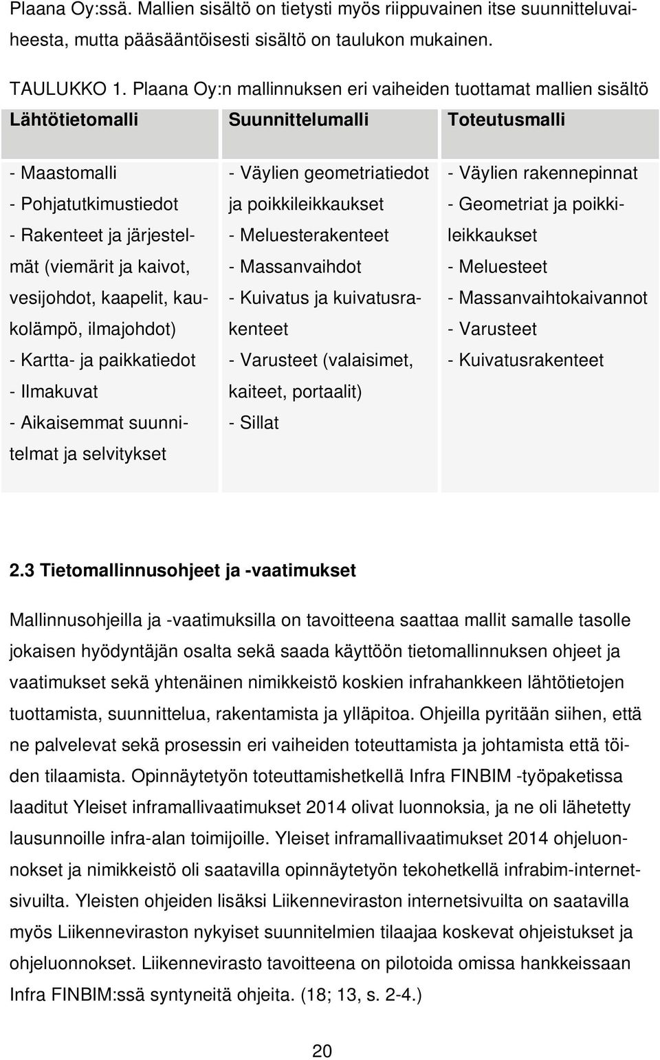 vesijohdot, kaapelit, kaukolämpö, ilmajohdot) - Kartta- ja paikkatiedot - Ilmakuvat - Aikaisemmat suunnitelmat ja selvitykset - Väylien geometriatiedot ja poikkileikkaukset - Meluesterakenteet -