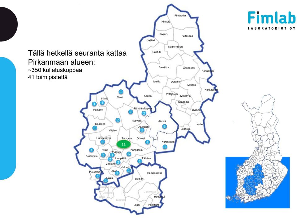 Keuruu Petäjävesi Saarijärvi Uurainen Multia Karstula Kyyjärvi Kivijärvi Kannonkoski Viitasaari Kinnula Pihtipudas Äänekoski Konnevesi Hankasalmi