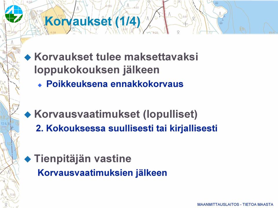 Korvausvaatimukset (lopulliset) 2.
