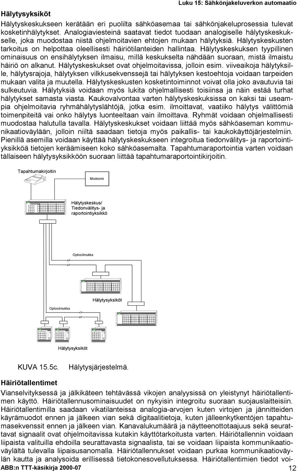 Hälytyskeskusten tarkoitus on helpottaa oleellisesti häiriötilanteiden hallintaa.