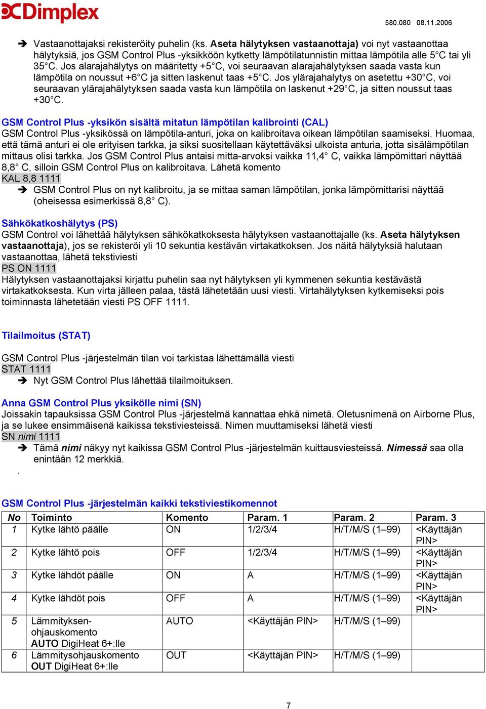 Jos alarajahälytys on määritetty +5 C, voi seuraavan alarajahälytyksen saada vasta kun lämpötila on noussut +6 C ja sitten laskenut taas +5 C.