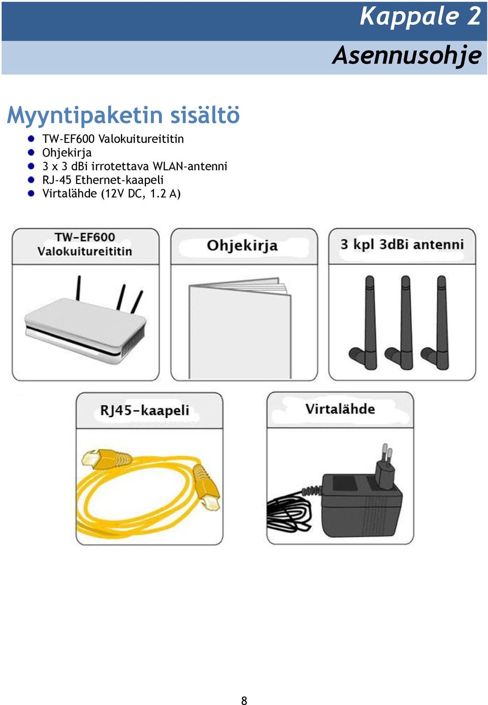 Ohjekirja 3 x 3 dbi irrotettava