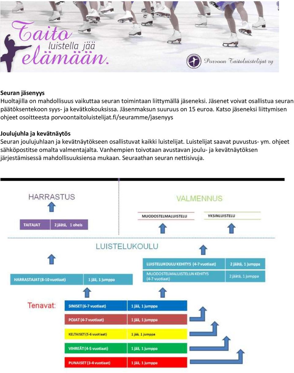 Katso jäseneksi liittymisen ohjeet osoitteesta porvoontaitoluistelijat.