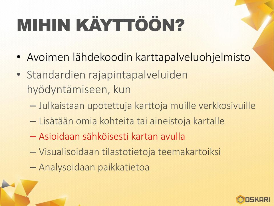 hyödyntämiseen, kun Julkaistaan upotettuja karttoja muille verkkosivuille