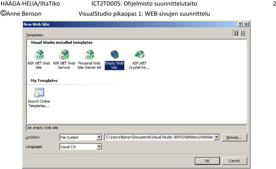 ICT2TD005: