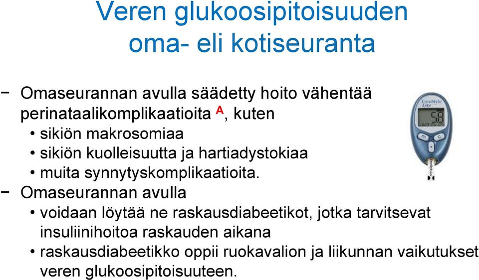 synnytyskomplikaatioita.