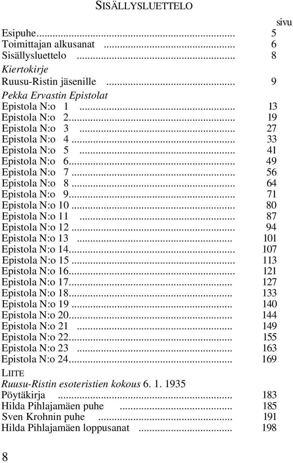 .. 87 Epistola N:o 12... 94 Epistola N:o 13... 101 Epistola N:o 14... 107 Epistola N:o 15... 113 Epistola N:o 16... 121 Epistola N:o 17... 127 Epistola N:o 18... 133 Epistola N:o 19.