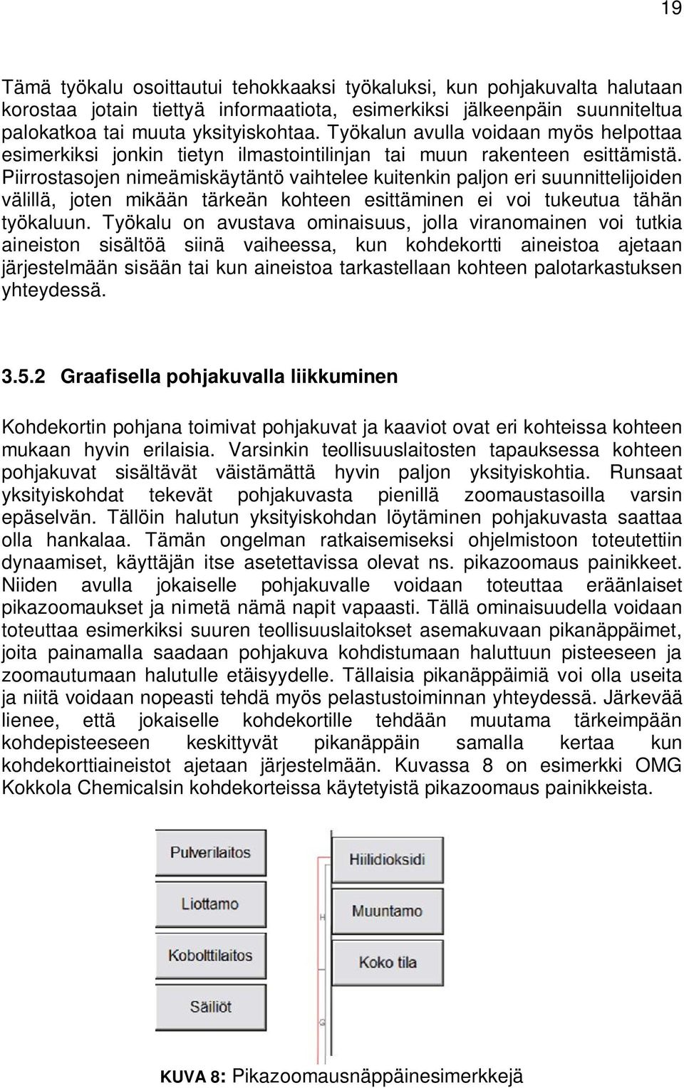 Piirrostasojen nimeämiskäytäntö vaihtelee kuitenkin paljon eri suunnittelijoiden välillä, joten mikään tärkeän kohteen esittäminen ei voi tukeutua tähän työkaluun.