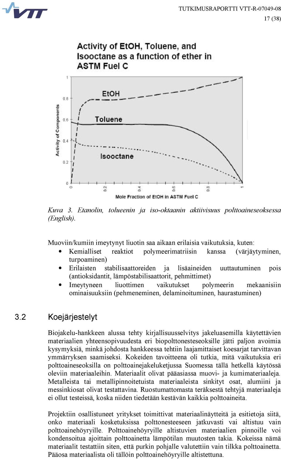 uuttautuminen pois (antioksidantit, lämpöstabilisaattorit, pehmittimet) Imeytyneen liuottimen vaikutukset polymeerin mekaanisiin ominaisuuksiin (pehmeneminen, delaminoituminen, haurastuminen) 3.