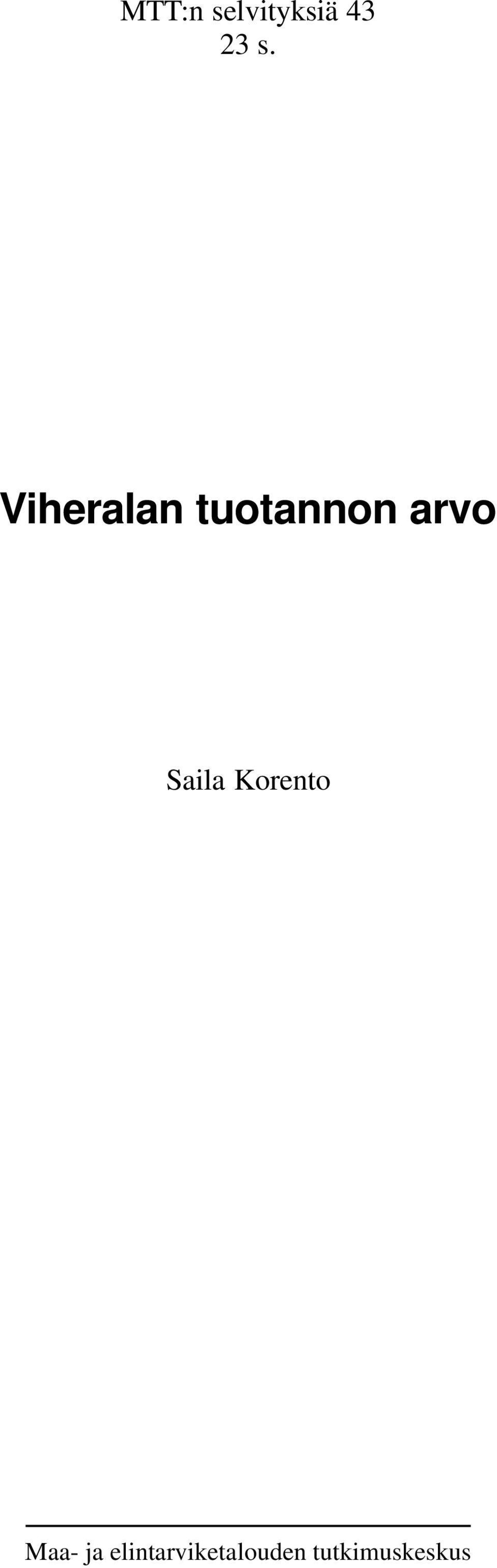 Saila Korento Maa- ja