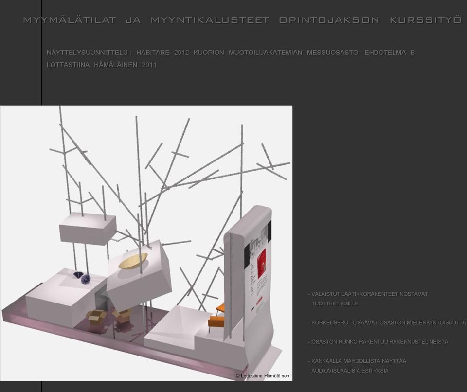 LAATIKKORAKENTEET NOSTAVAT TUOTTEET ESILLE - KORKEUSEROT LISÄÄVÄT OSASTON MIELENKIINTOISUUTTA