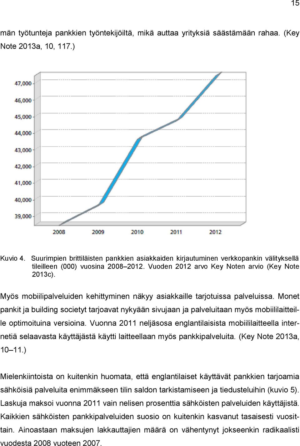 Myös mobiilipalveluiden kehittyminen näkyy asiakkaille tarjotuissa palveluissa.