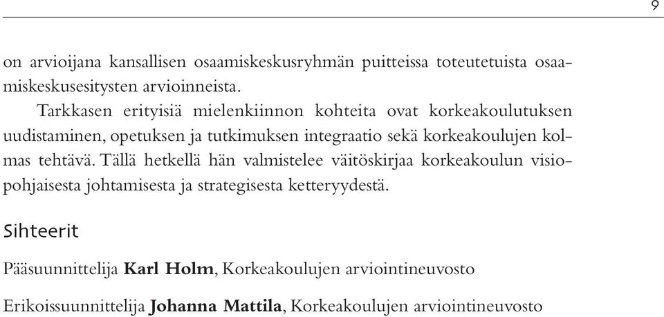 korkeakoulujen kolmas tehtävä.