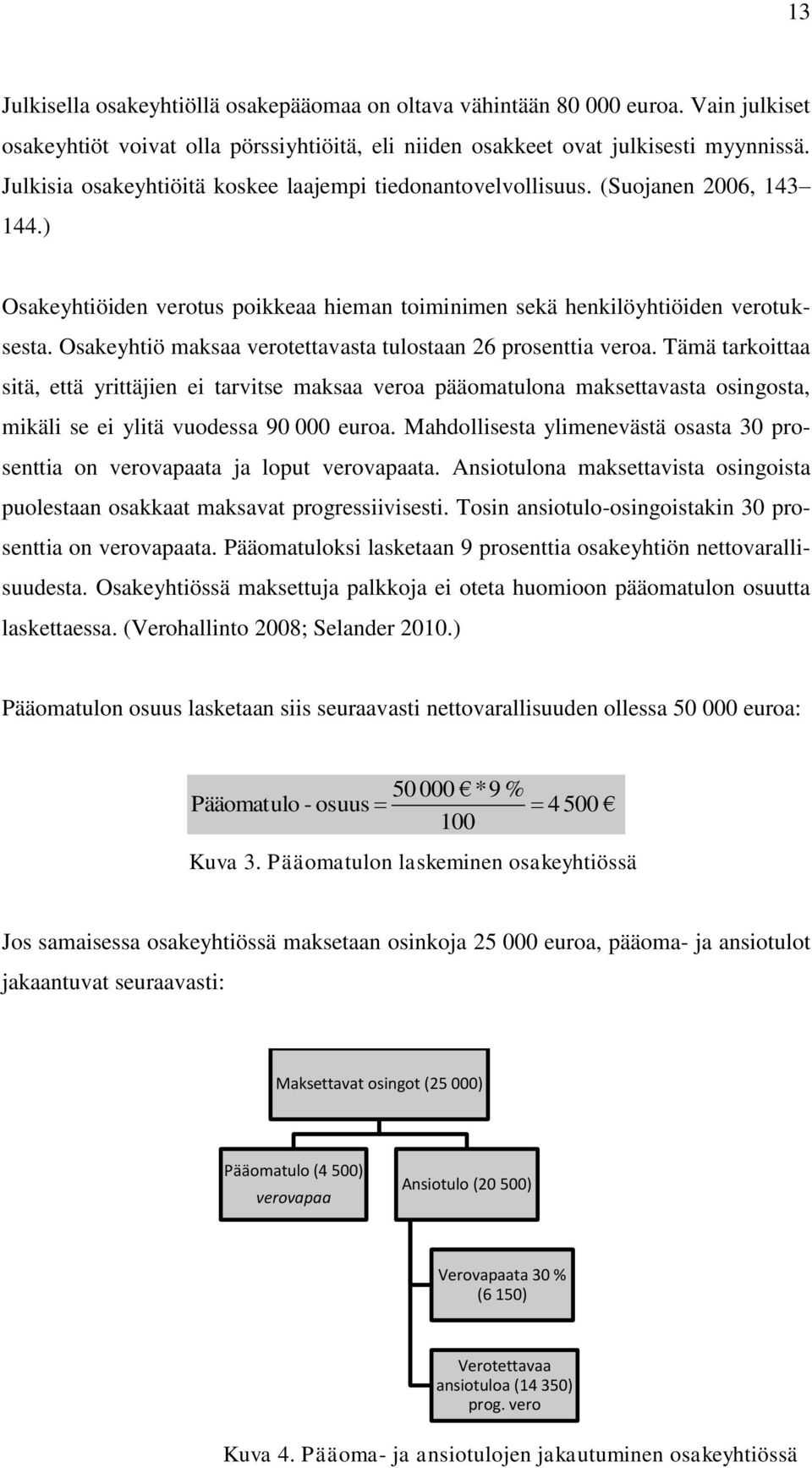 Osakeyhtiö maksaa verotettavasta tulostaan 26 prosenttia veroa.