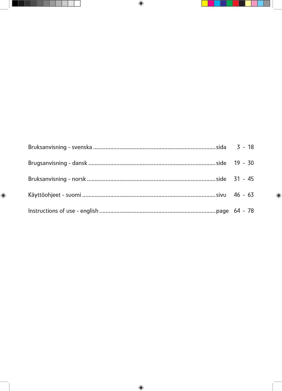 ..side 19-30 Bruksanvisning - norsk.