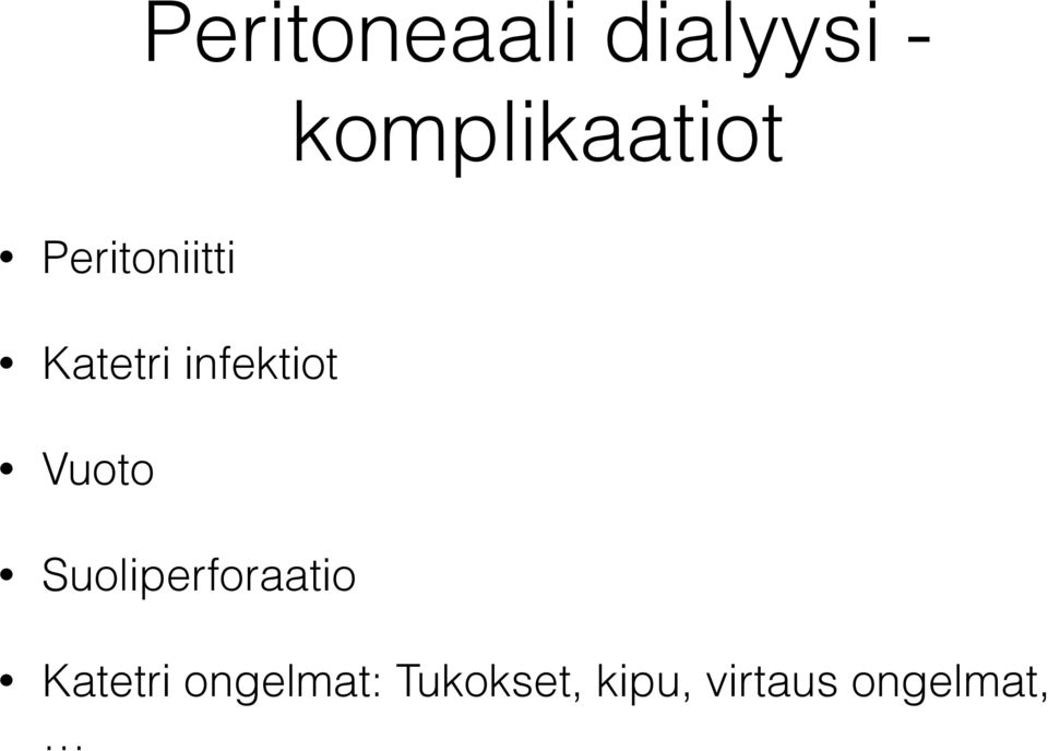 infektiot Vuoto Suoliperforaatio