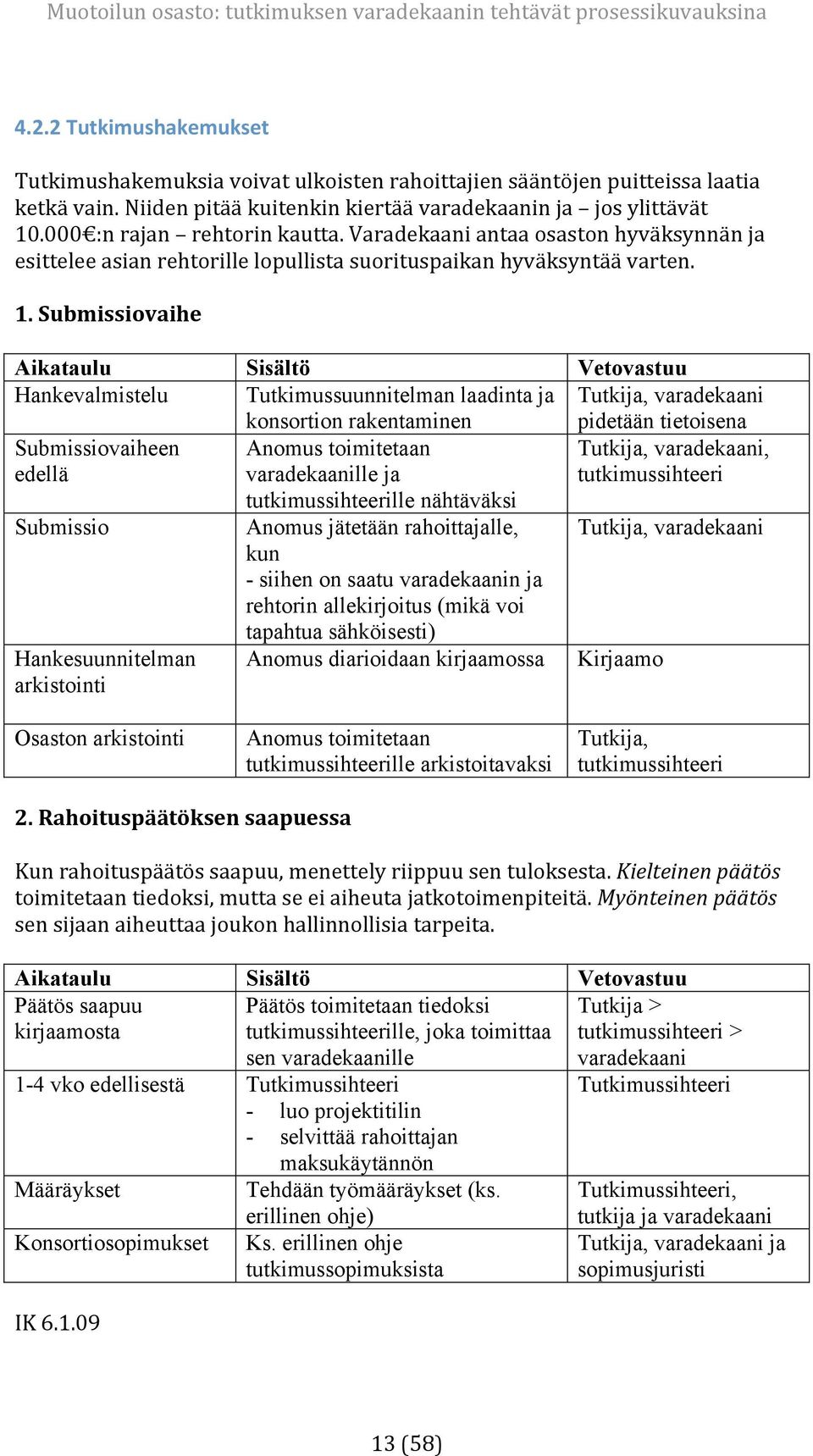 .000 :nrajan rehtorinkautta.varadekaaniantaaosastonhyväksynnänja esitteleeasianrehtorillelopullistasuorituspaikanhyväksyntäävarten. 1.