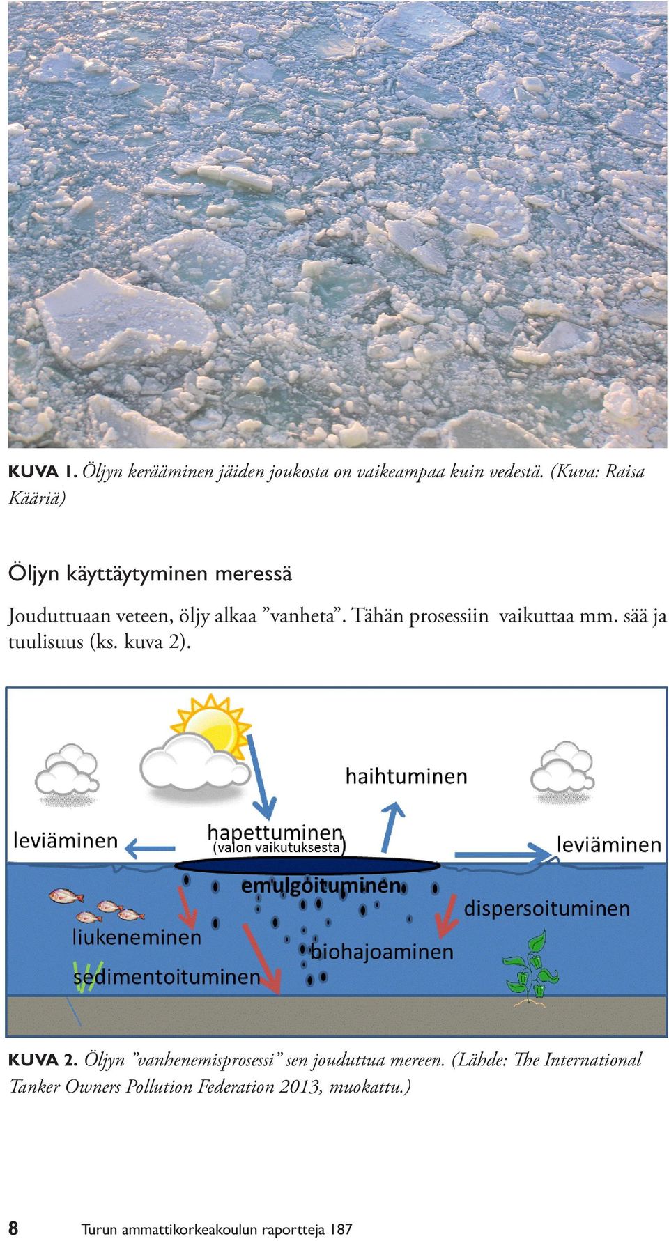 Tähän prosessiin vaikuttaa mm. sää ja tuulisuus (ks. kuva 2). KUVA 2.