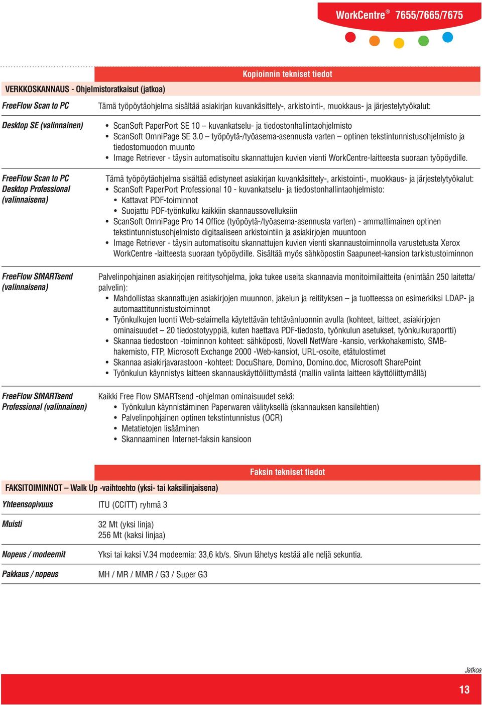 kuvankatselu- ja tiedostonhallintaohjelmisto ScanSoft OmniPage SE 3.